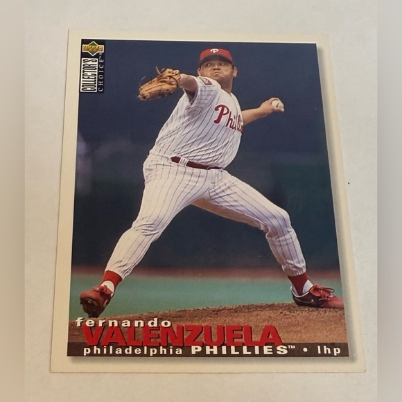 Trading card baseball 1995 The Upper Deck # 364 Fernando Valenzuela ( Phillies ) - Picture 3 of 9